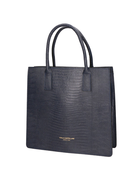 handbag viola castellani women Genuine Leather  Blu Scuro - Viola Castellani
