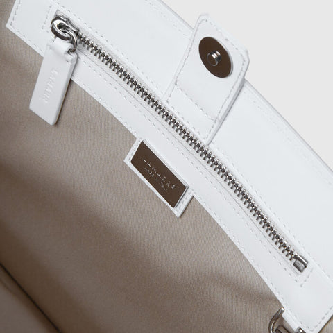 Bag - Beatrix white big with chain Lamarr