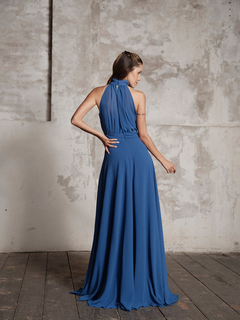 Dress - Georgette American Blue Roberta Longo