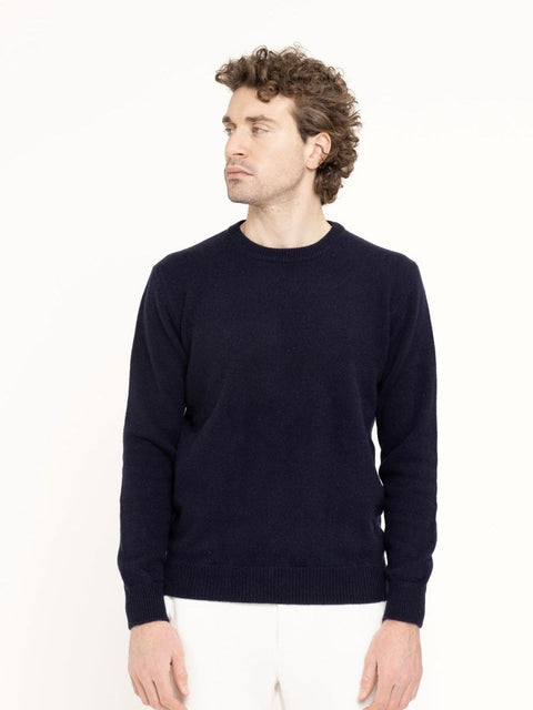 Men's Pure Cashmere Crew Neck Sweater - Refined and Comfortable Look - Due Toscani