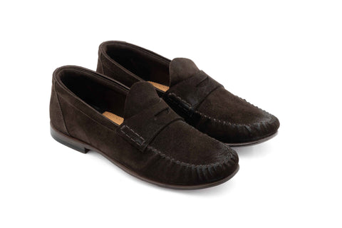 Suede tubular moccasins - art. 51321