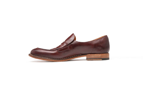 Calfskin leather loafers with round toe - art. 51475
