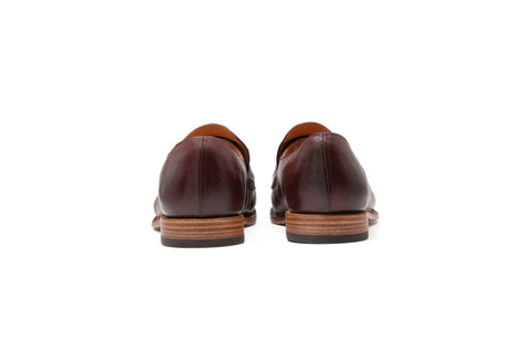 Calfskin leather loafers with round toe - art. 51475