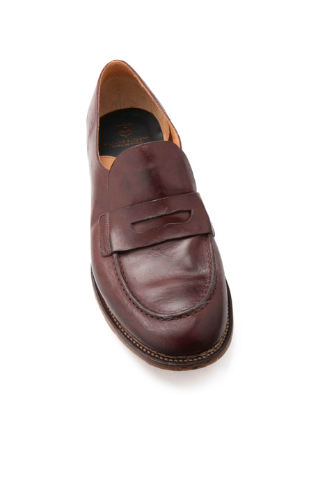 Calfskin leather loafers with round toe - art. 51475