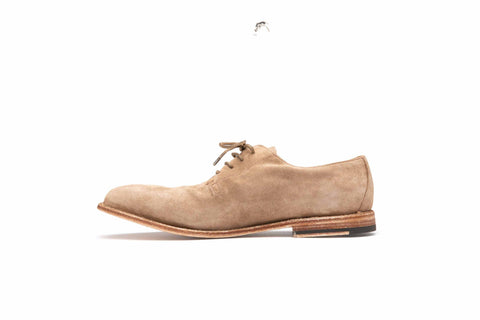 Suede leather derby shoes - art. 51476