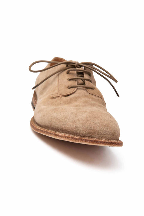 Suede leather derby shoes - art. 51476