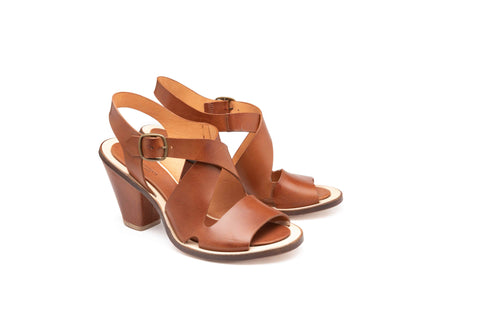 Leather sandals with cushioned footbed - art. 51500