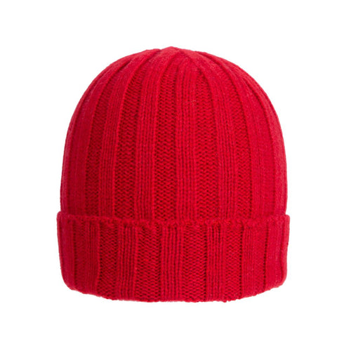 Unisex Pure Cashmere Ribbed Hat - Due Toscani