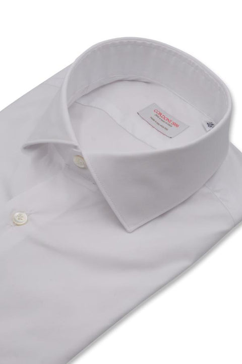 White Twill Solid Shirt Cordone 1956