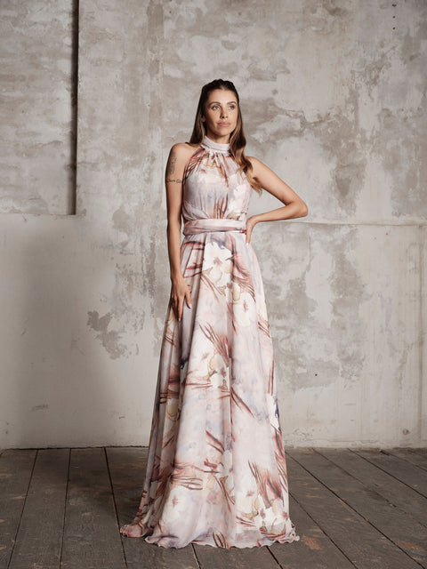 Dress - Georgette American Pink Roberta Longo