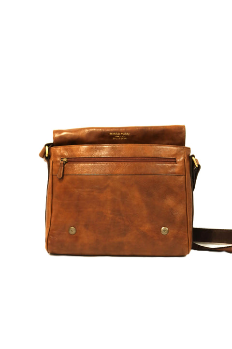 Vegetable-Tanned Tuscan Leather Briefcase (Tuck Closure)
