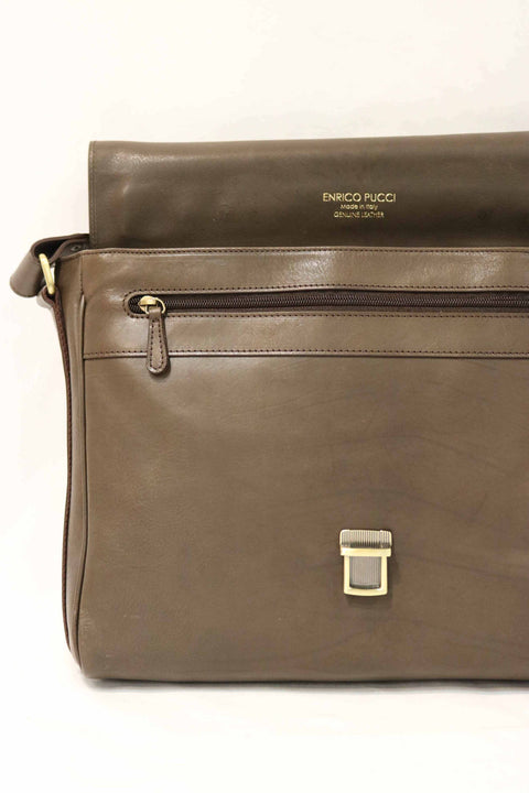 Tuscan Leather Briefcase with Handle (Vegetable-Tanned)
