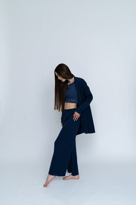 Trousers - Pantapalazzo Knitwear Edelvissa