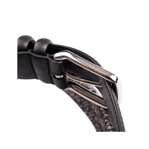 Belt - Wool & Leather grey Armeria Meschieri