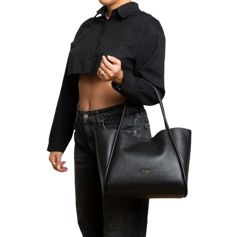 Tote Bag in Pebbled Leather