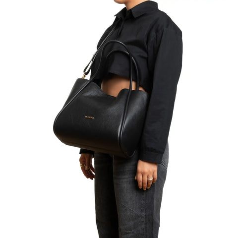 Tote Bag in Pebbled Leather