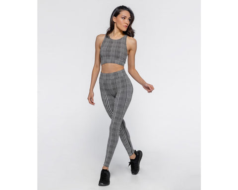 Top - Houndstooth Black/White Heart and Soul