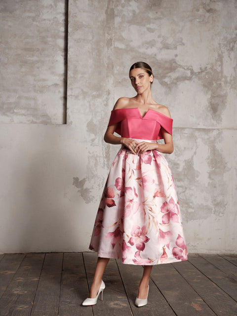 Skirt - Mikado Pink Roberta Longo