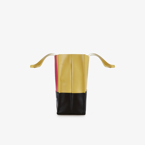Shopping Bag - East West Print Yellow 959NINEFIVENINE