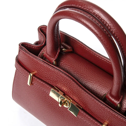 Tote Bag in Pebbled Dollaro Leather
