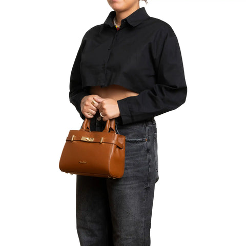 Tote Bag in Pebbled Dollaro Leather