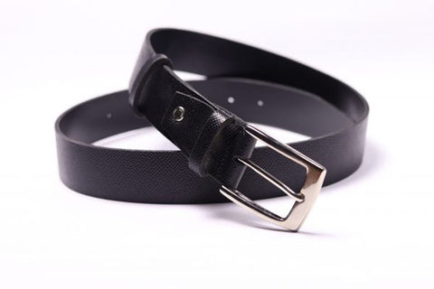 Belt - Art. Cuoio Nero Martellato Stefano Reda