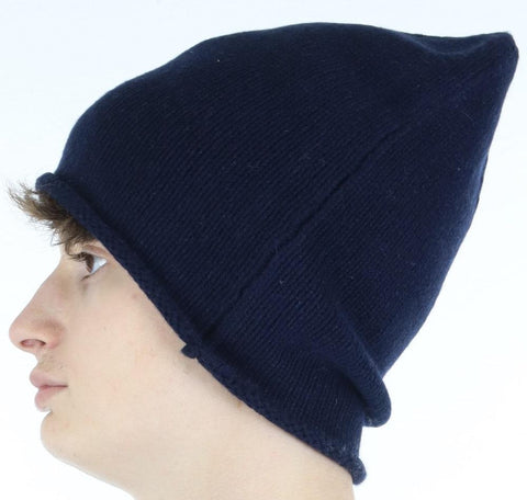 Soft, smooth unisex hat in recycled cashmere - Due Toscani