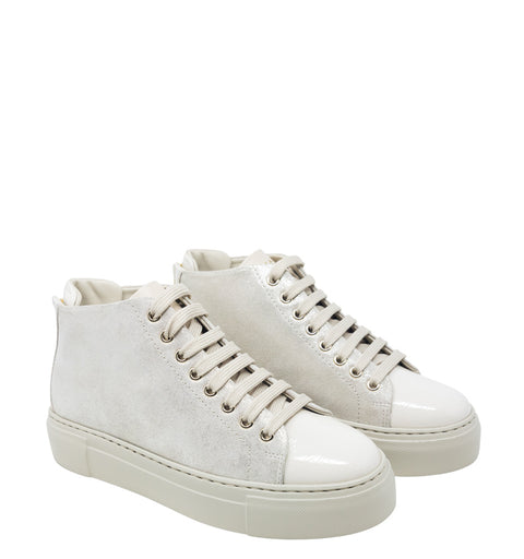 Shoes - Atena Up Glitter Platino Calzaturificio Emmegiemme