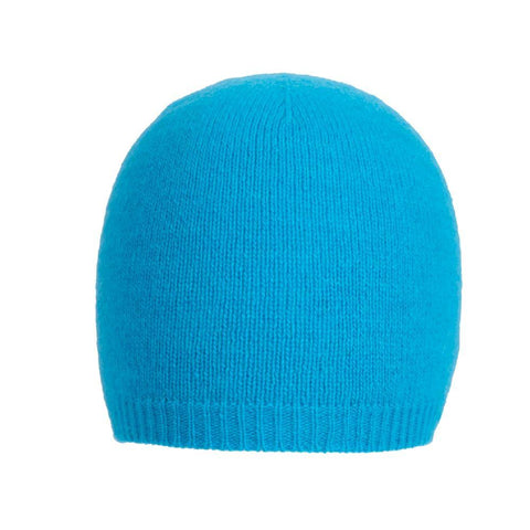 Soft Pure Cashmere Unisex Plain Knit Hat - Due Toscani