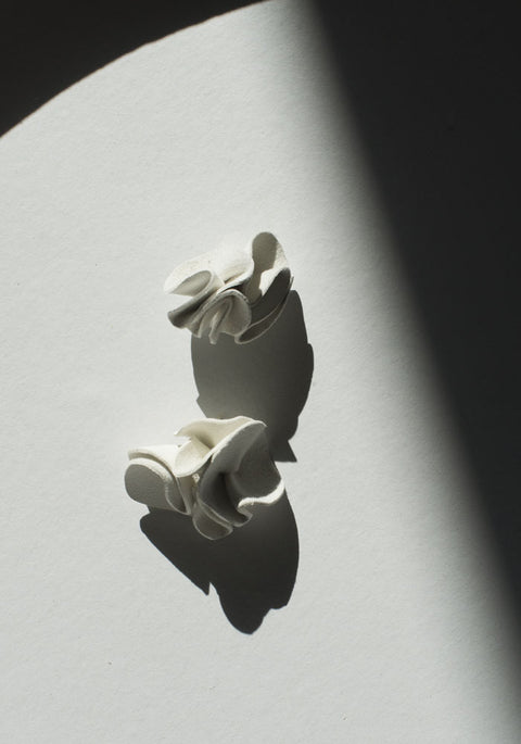 Earrings - Chiffon Bougainvillea Lidia Mallia