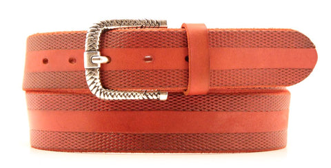 Tumbled Cowhide Leather Belt - art. A3286