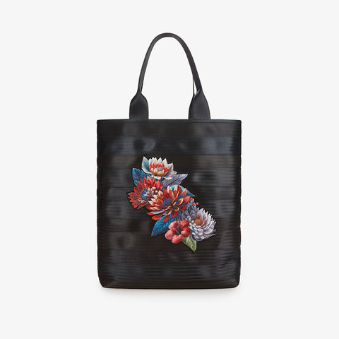 Shopping Bag - Black-embroidery 959NINEFIVENINE