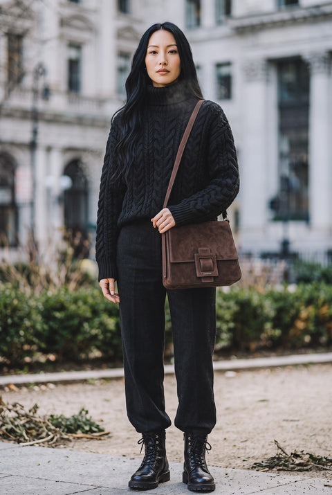 Nadette Suede Crossbody Bag - PULICATI / CIVICO 93
