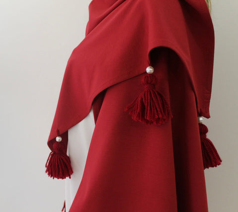 Scarves - Tassels Corallo Sartoria