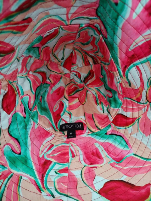 Nuala Linen Hat – Raspberry