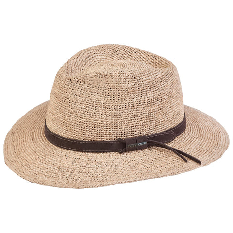 Indian hat in extra-fine crochet raffia Petracci