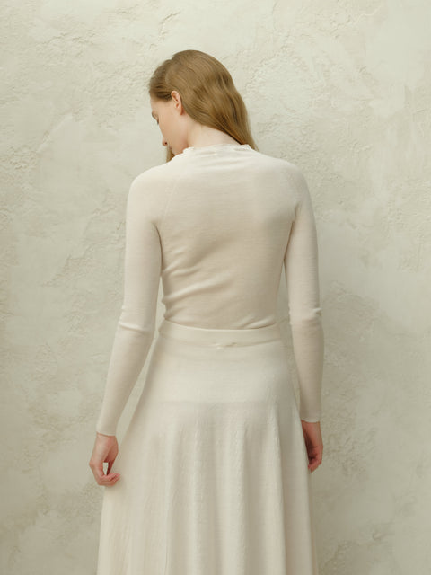 Extra Fine Merino Wool Ribbed 3D-Knit Crewneck Sweater - Lèmme