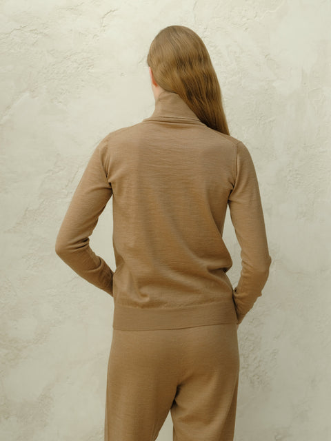 Extra Fine Merino Wool Turtleneck Sweater - Lèmme