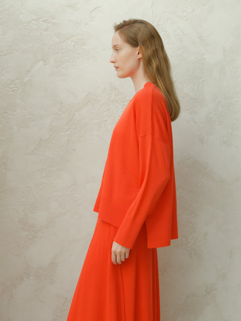 Extra Fine Merino Wool Oversized Crewneck Sweater - Lèmme