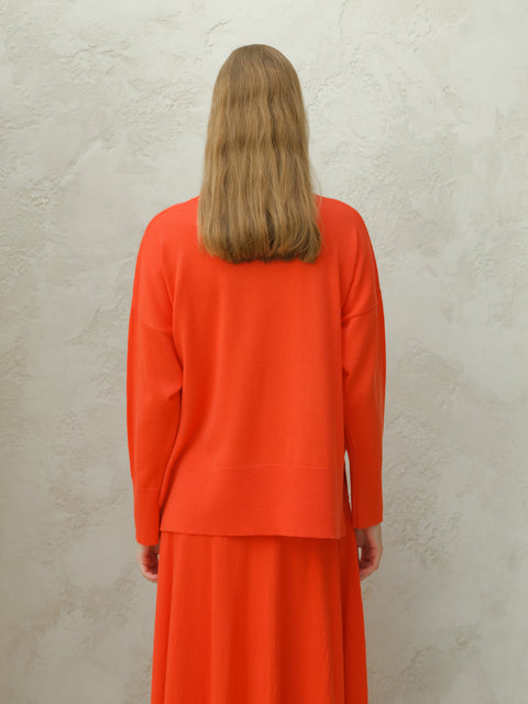 Extra Fine Merino Wool Oversized Crewneck Sweater - Lèmme
