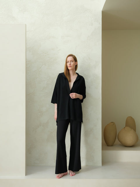 Extra Fine Merino Wide-Leg Trousers - Lèmme