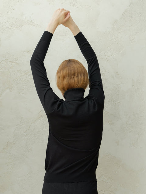 Extra Fine Merino Wool Turtleneck Sweater - Lèmme