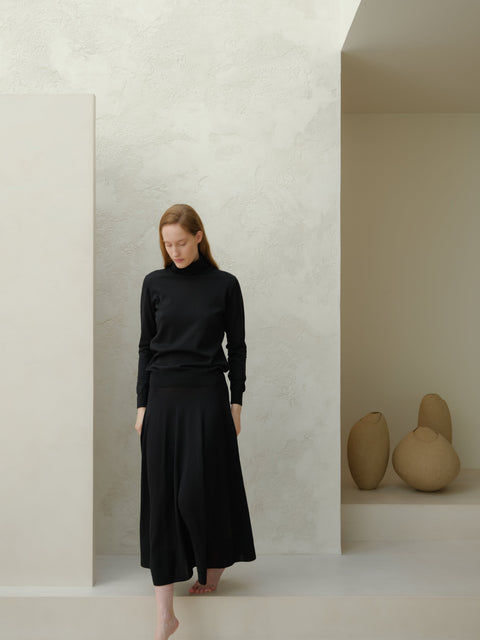 Extra Fine Merino Wool Turtleneck Sweater - Lèmme