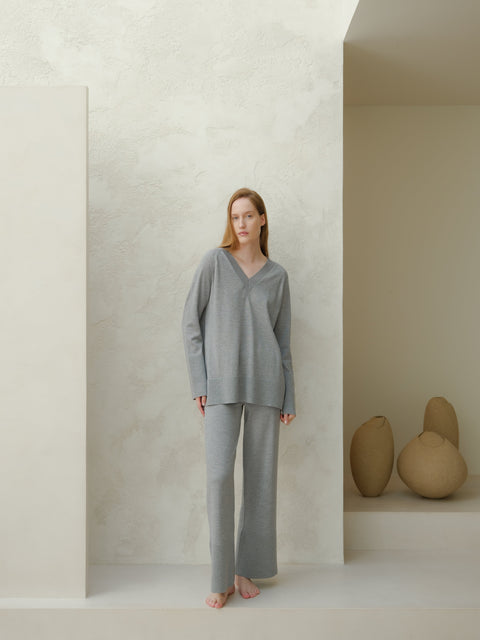 Extra Fine Merino Wide-Leg Trousers - Lèmme