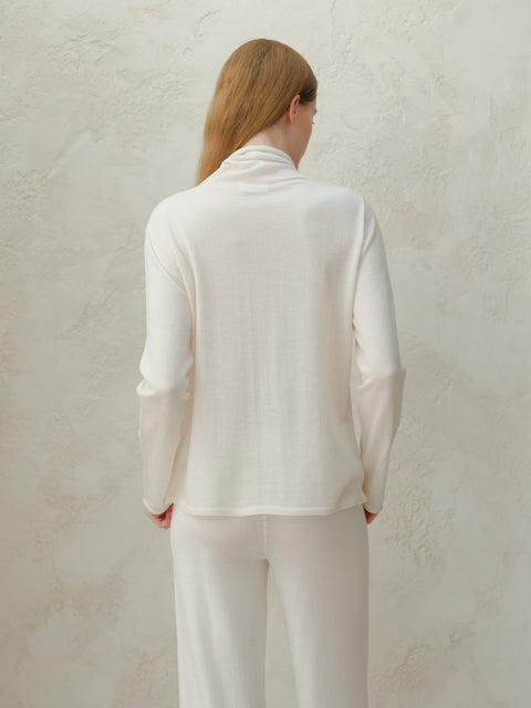 Extra Fine Merino Wool Relaxed Turtleneck (3D-Knit) - Lèmme