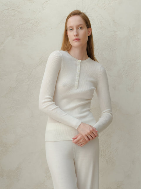 Extra Fine Merino Ribbed Fine Hanley Sweater - Lèmme