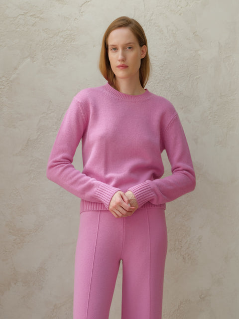 Cashmere Mix Crewneck Sweater - Lèmme