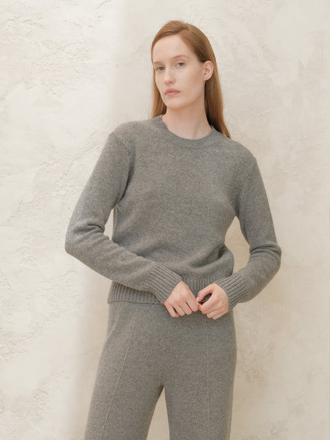 Cashmere Mix Crewneck Sweater - Lèmme