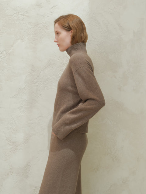 Cashmere Mix Turtleneck Sweater - Lèmme