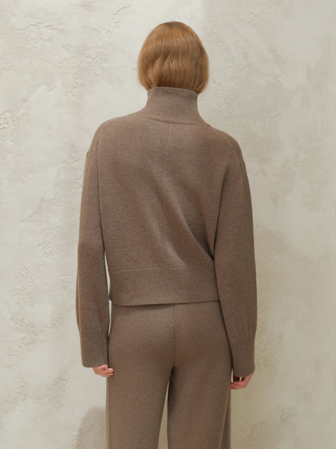 Cashmere Mix Turtleneck Sweater - Lèmme